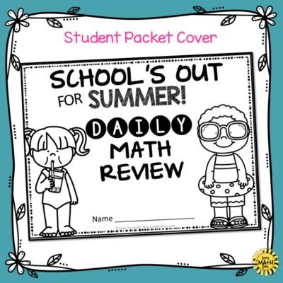 summer packet math activities for second grade review and practice