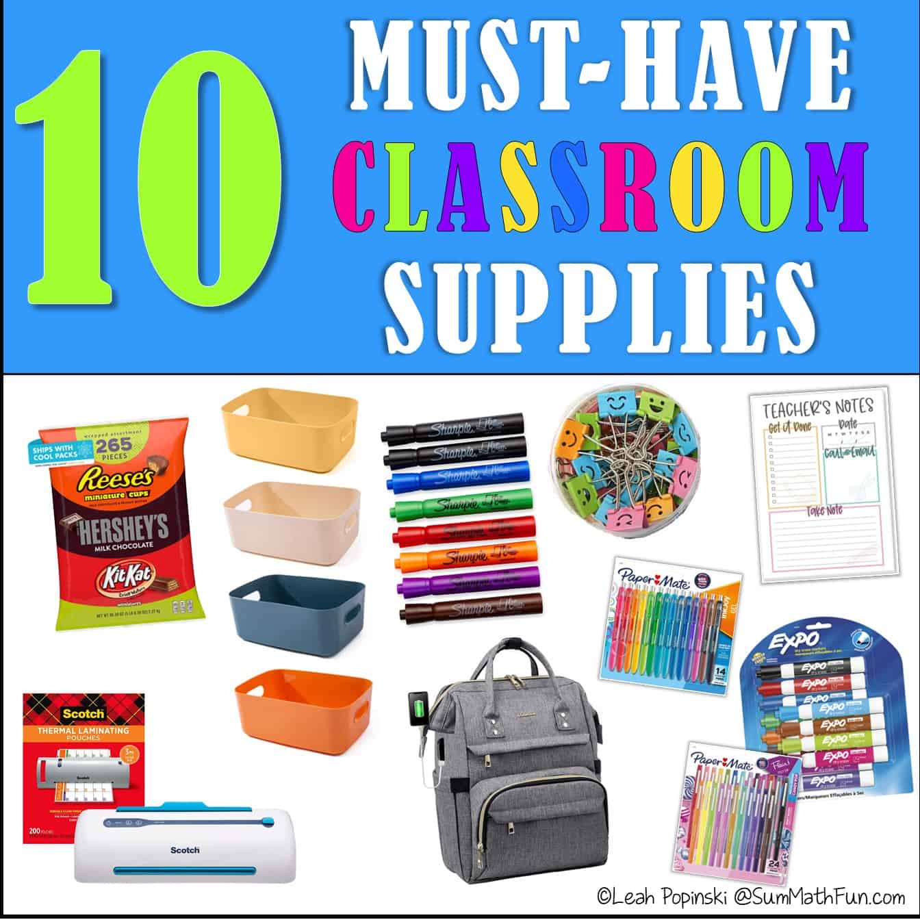 25 Must Have Teacher Supplies! Back to School Ideas for the